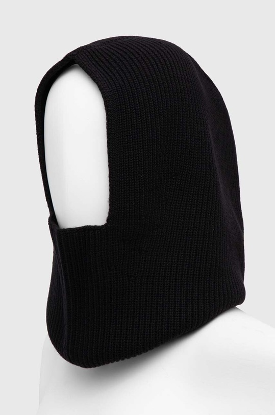 Vlnená kukla Max Mara Leisure 2426576028600 čierna AW24