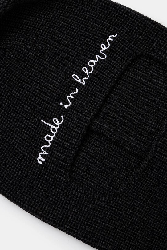 Vlnená kukla Fiorucci Embroidered Balaklava U01FPAHA217KN05BK01 čierna AW24