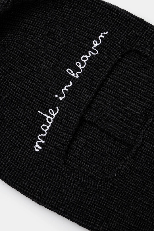Fiorucci cagula din lana Embroidered Balaklava U01FPAHA217KN05BK01 negru AW24