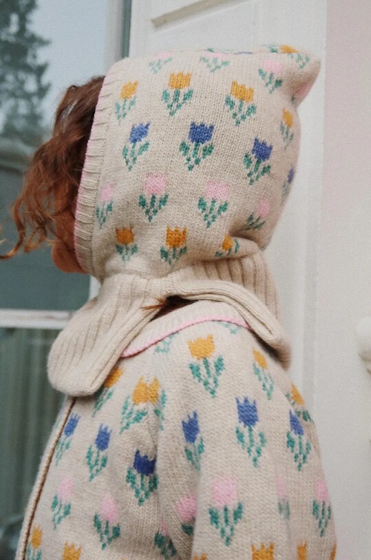 Детская шерстяная балаклава Konges Sløjd BELOU TULIPE KNIT BALACLAVA KS101429