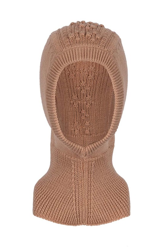 Otroška podkapa Konges Sløjd CABBY BALACLAVA KS101215 rjava AW24