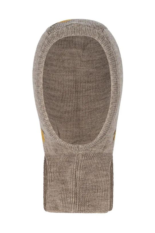 Dječja vunena balaklava Konges Sløjd BELOU LEMON KNIT BALACLAVA KS101426 siva AW24