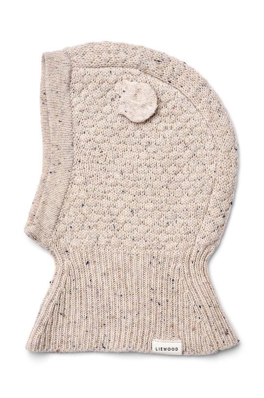 Liewood fular circular din lână pentru copii Oggy Balaclava Planet friendly bej LW15098