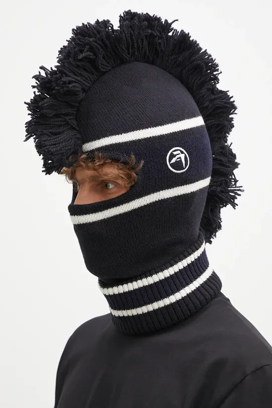 AMBUSH passamontagna Fringe Knit Balaclava nero BMLC001F24KNI0011031