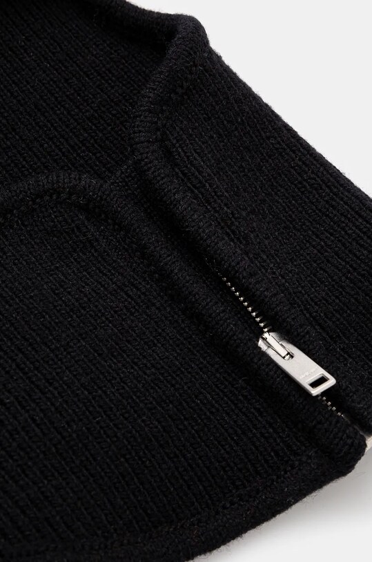 AMBUSH cagulă din lână Rib Knit Balaclava BMLC002F24KNI0011000 negru AW24