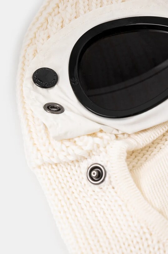 Vlněná kukla C.P. Company Ski Mask 17CMAC301A005509A béžová AW24