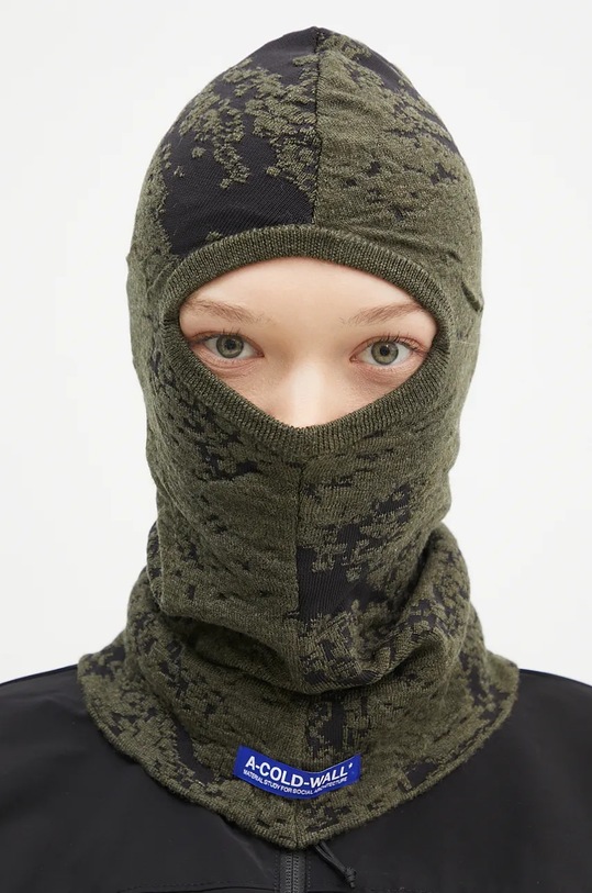 Шерстяной капор A-COLD-WALL* Composite Balaclava серый ACWUA208