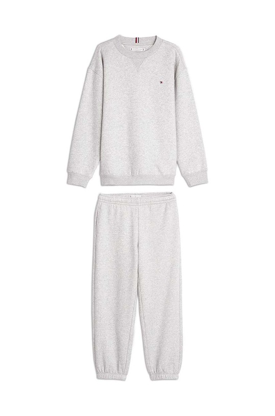 Dětská tepláková souprava Tommy Hilfiger pletenina šedá KS0KS00561.9BYH.128.176