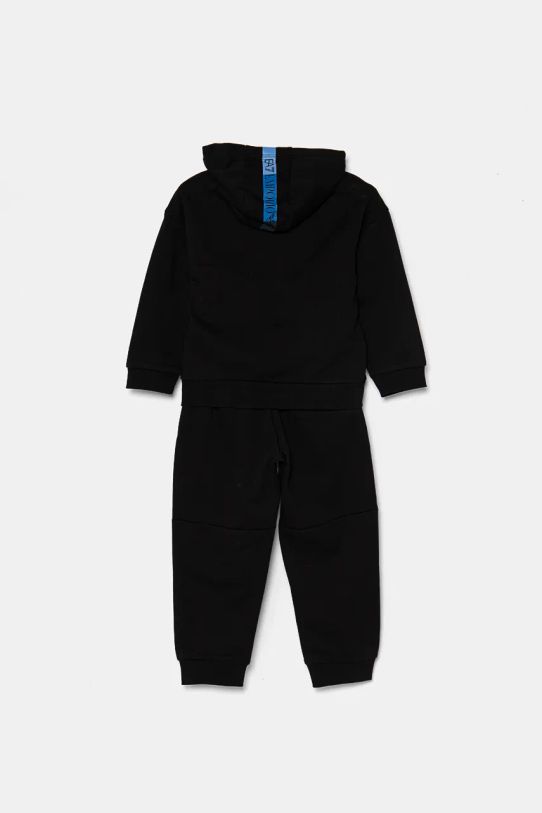 Dětská tepláková souprava EA7 Emporio Armani 6DBV58.BJEXZ černá AW24