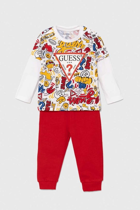 Guess komplet bawełniany niemowlęcy bawełna multicolor I4YG01.K8HM3.9BYH