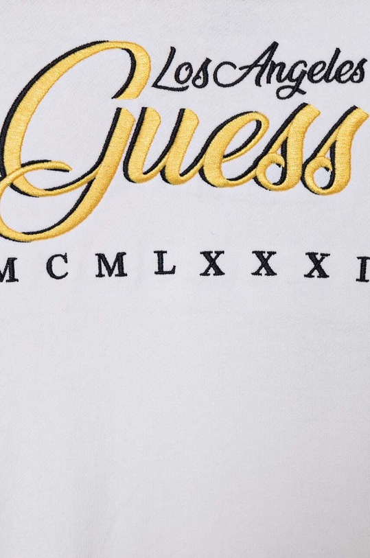 Guess dres bawełniany dziecięcy biały L4YG02.KA6R4.9BYH