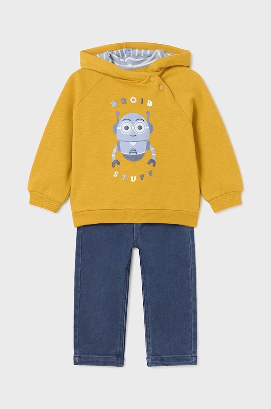 Tepláková súprava pre bábätká Mayoral pletenina žltá 2641.3F.Baby.9BYH