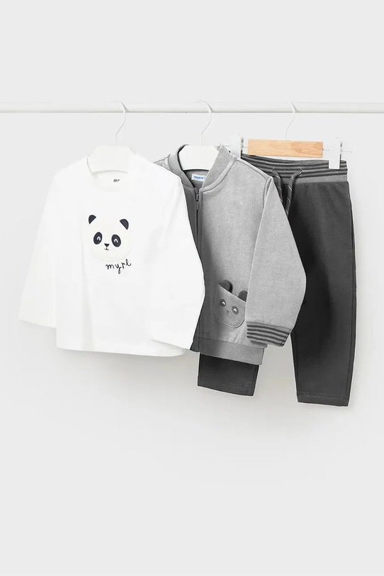 Σετ μωρού Mayoral πλεκτό ύφασμα γκρί 2818.3C.Baby.9BYH