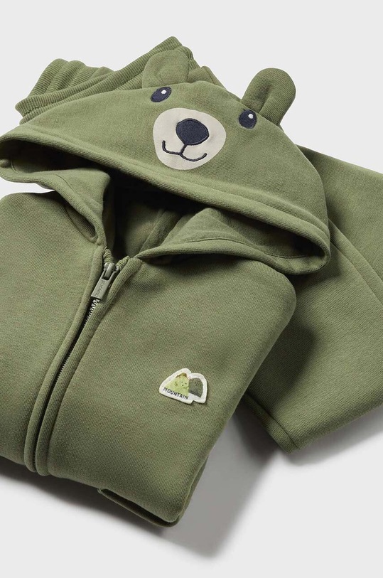 CHLAPEC Dětská tepláková souprava - tričko s dlouhým rukávem, mikina a kalhoty Mayoral 2819.3D.Baby.9BYH zelená