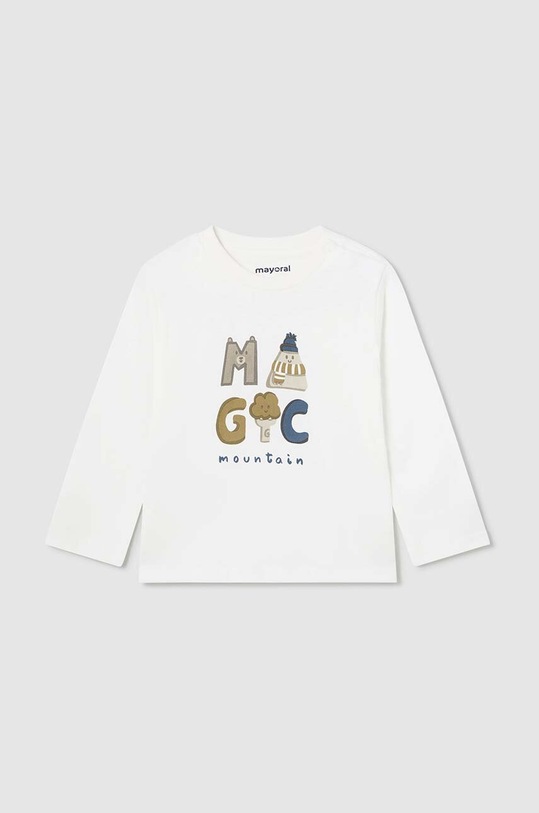 Mayoral komplet dresowy dziecięcy - longsleeve, bluza i spodnie 2819.3D.Baby.9BYH beżowy AW24