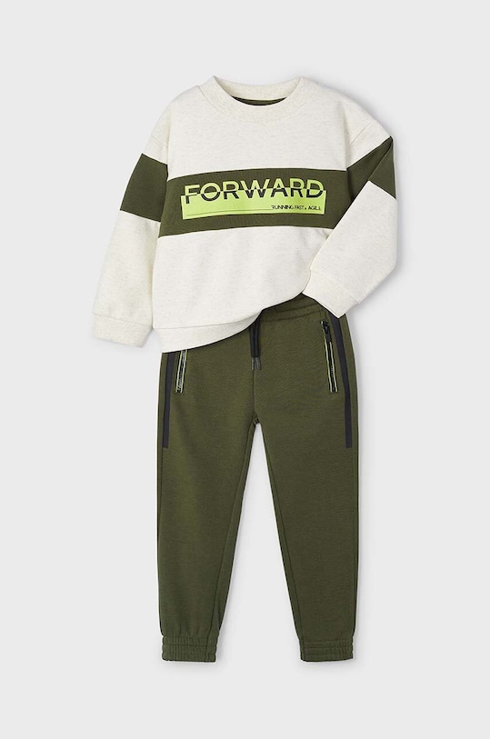Mayoral komplet dresowy dziecięcy z elastanem zielony 4885.5F.Mini.9BYH