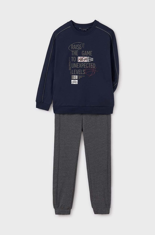 Παιδική φόρμα Mayoral πλεκτό ύφασμα μαύρο 7844.7E.Junior.9BYH