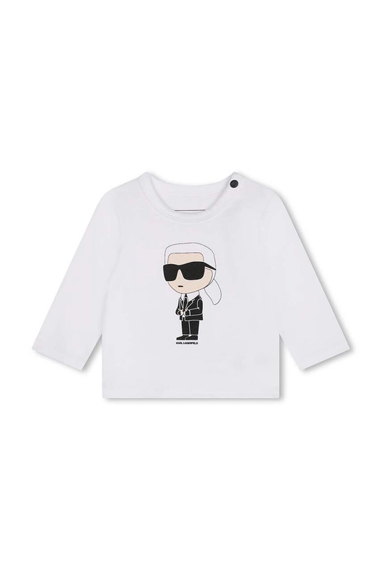 Chłopiec Karl Lagerfeld dres bawełniany niemowlęcy Z30289.67.81 biały