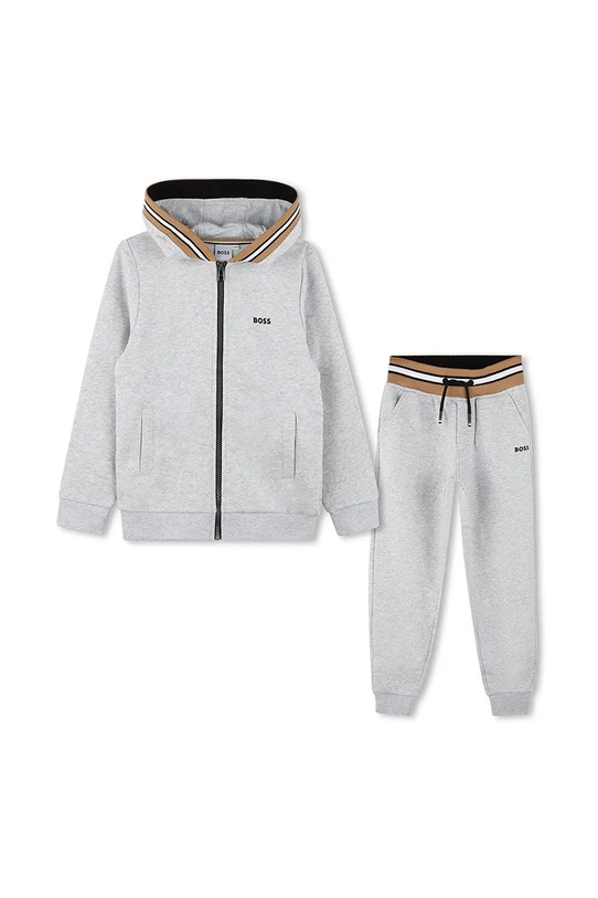 BOSS dres dziecięcy dzianina szary J51135.162.174