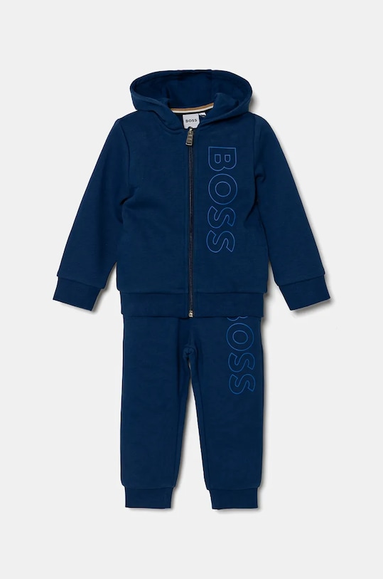 Детски анцуг BOSS трикотаж син J51260.86.94