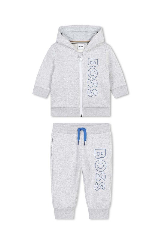 Dětská tepláková souprava BOSS látka šedá J51260.74.81