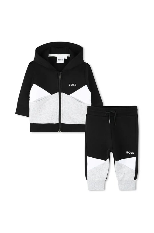 Trenirka za bebe BOSS pletivo crna J51262.86.94