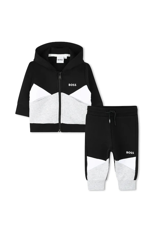 Tepláková súprava pre bábätká BOSS pletenina čierna J51262.71.81