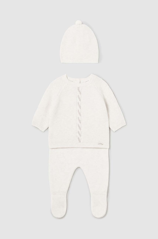 Mayoral Newborn komplet niemowlęcy bawełna beżowy 2511.1B.Newborn.9BYH