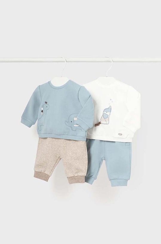 Kojenecká tepláková souprava Mayoral Newborn 2-pack pletenina modrá 2623.1D.Newborn.9BYH