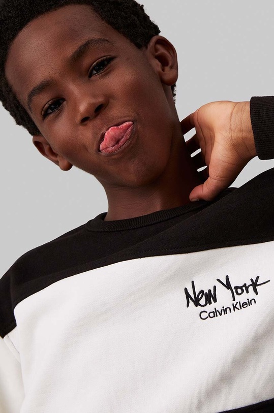 Dětská tepláková souprava Calvin Klein Jeans IB0IB02328.104.116.9BYH černá AW24