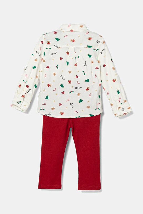 Detská bavlnená súprava Guess I4BG06.KBEG0.9BYH červená AW24