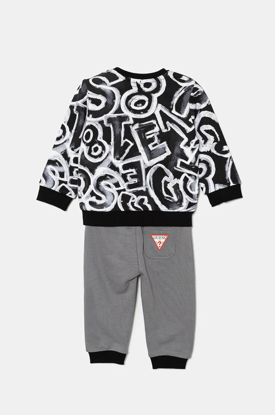 Guess dres bawełniany niemowlęcy I4BG08.KAD73.9BYH szary AW24