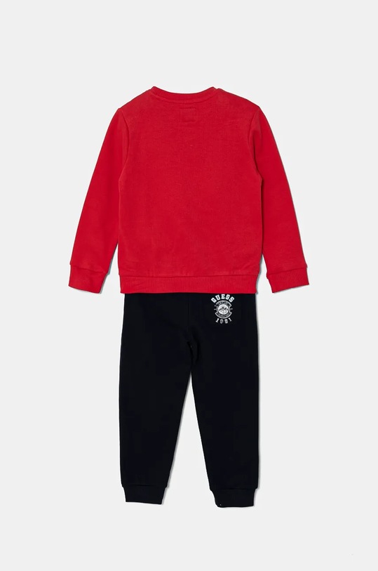 Dječja pamučna trenirka Guess N4BG10.KAX73.9BYH crvena AW24