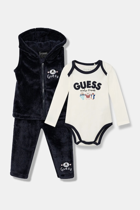 Guess komplet niemowlęcy dzianina granatowy P4BG10.WFRS0.9BYH