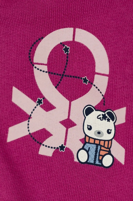 CHLAPEC Dětská bavlněná tepláková souprava United Colors of Benetton 3J68GK00L.P.Seasonal růžová