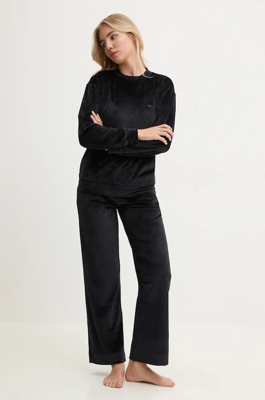 Emporio Armani Underwear dres dzianina czarny 164888.4F260