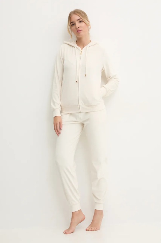 Emporio Armani Underwear dres lounge z elastanem beżowy 164889.4F260