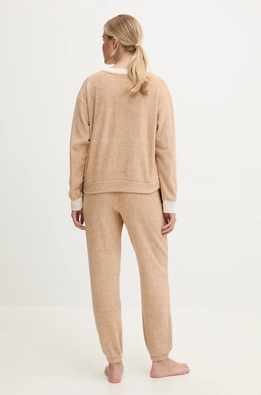 Velurová tepláková souprava Dkny YI80023 hnědá AW24