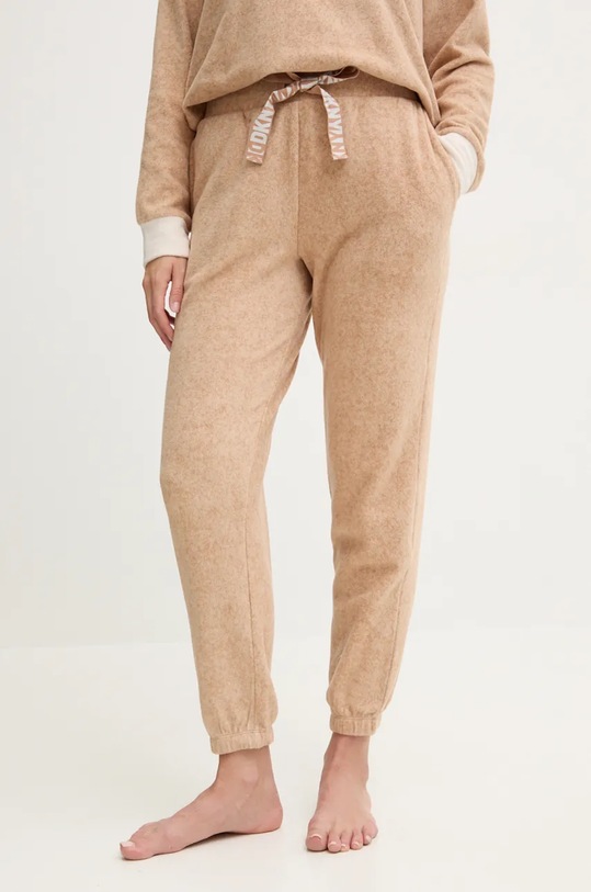 Velurová tepláková souprava Dkny hnědá YI80023