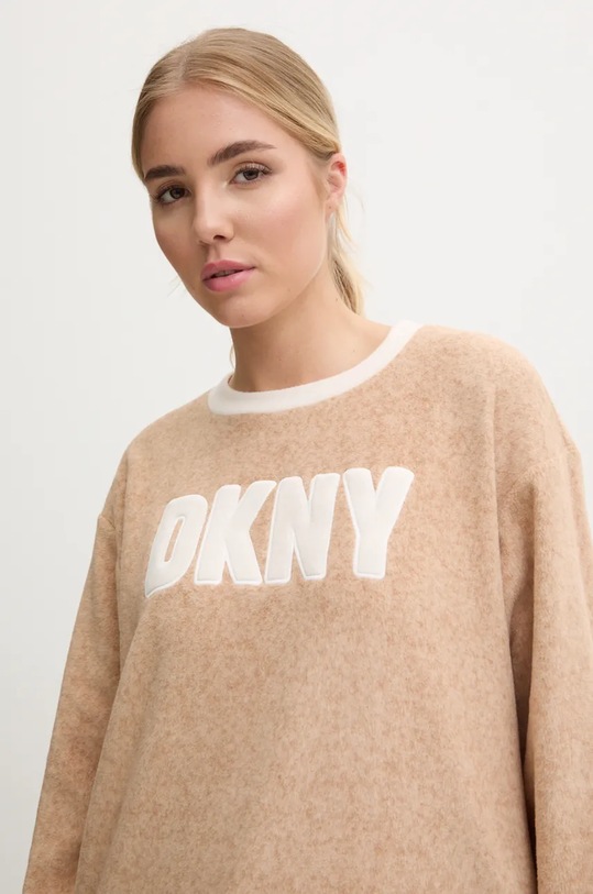 Velurová tepláková souprava Dkny YI80023 hnědá