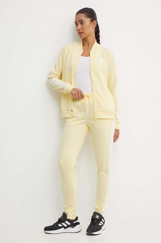 Tepláková souprava adidas Essentials pletenina žlutá IX1091