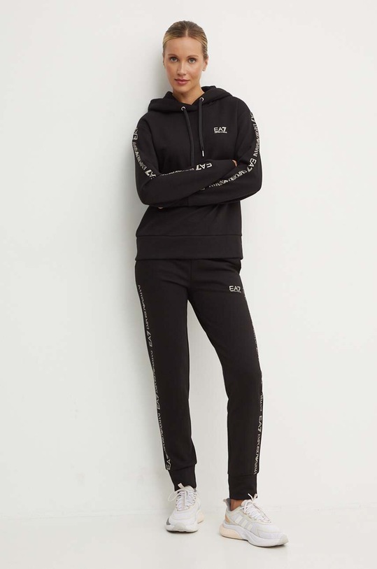 EA7 Emporio Armani trening tricotaj negru TJQLZ.8NTV58.0200