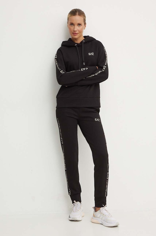 EA7 Emporio Armani tuta da ginnastica maglia nero TJQLZ.8NTV58.0200