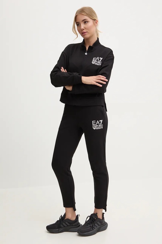 Спортивний костюм EA7 Emporio Armani трикотаж чорний TJZCZ.6DTV55.0200