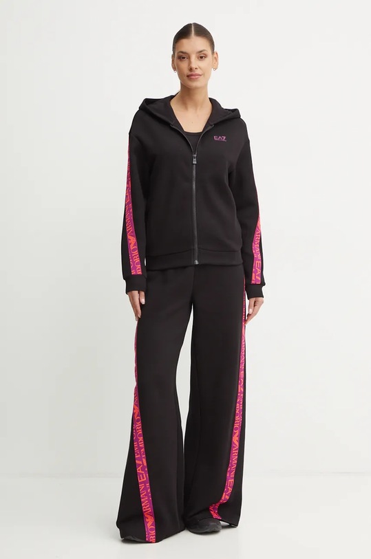 Tepláková souprava EA7 Emporio Armani pletenina černá TJUXZ.6DTV62.1200