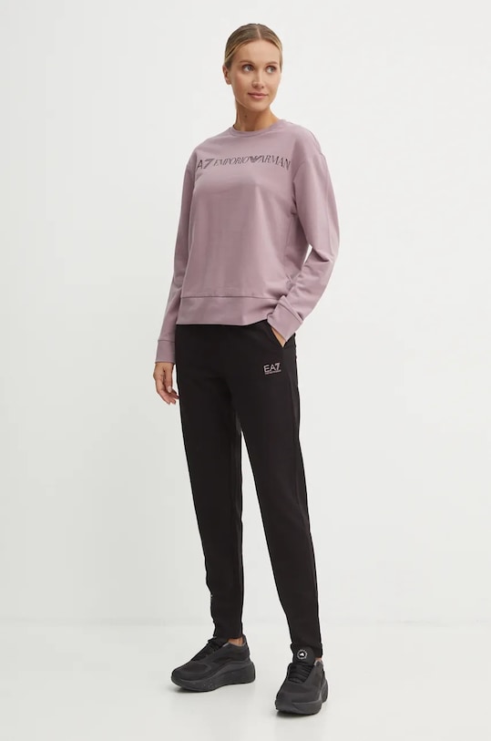 Tepláková souprava EA7 Emporio Armani pletenina fialová TJTXZ.8NTV54.23BC