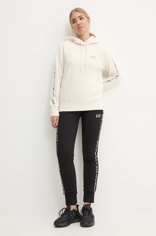 Tepláková súprava EA7 Emporio Armani pletenina béžová TJQLZ.8NTV58.21CQ