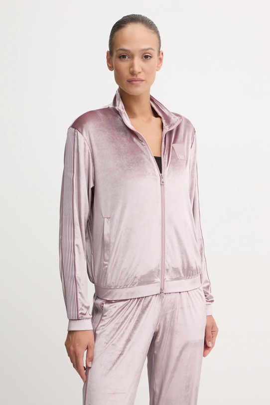 EA7 Emporio Armani dres welurowy TJZDZ.6DTV64.1341 fioletowy AW24