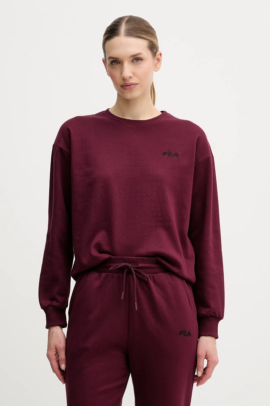 Odzież Fila dres bawełniany FPW4181 bordowy