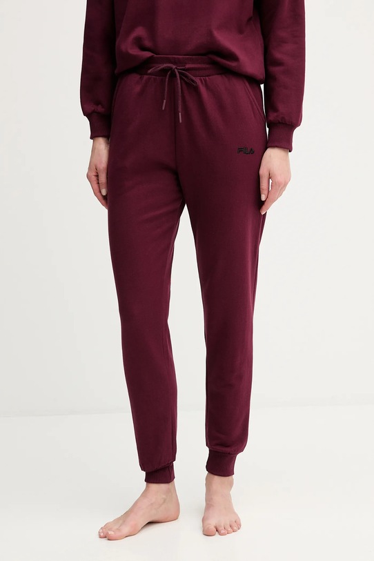 Fila dres bawełniany bordowy FPW4181